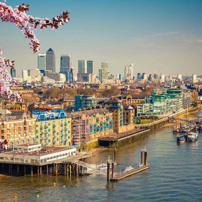 London city in spring