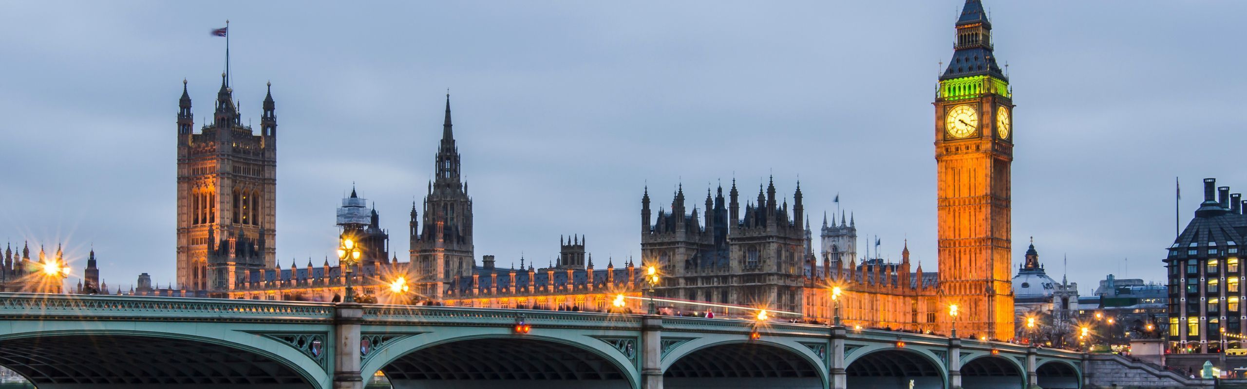 Image of London with an overcast sky