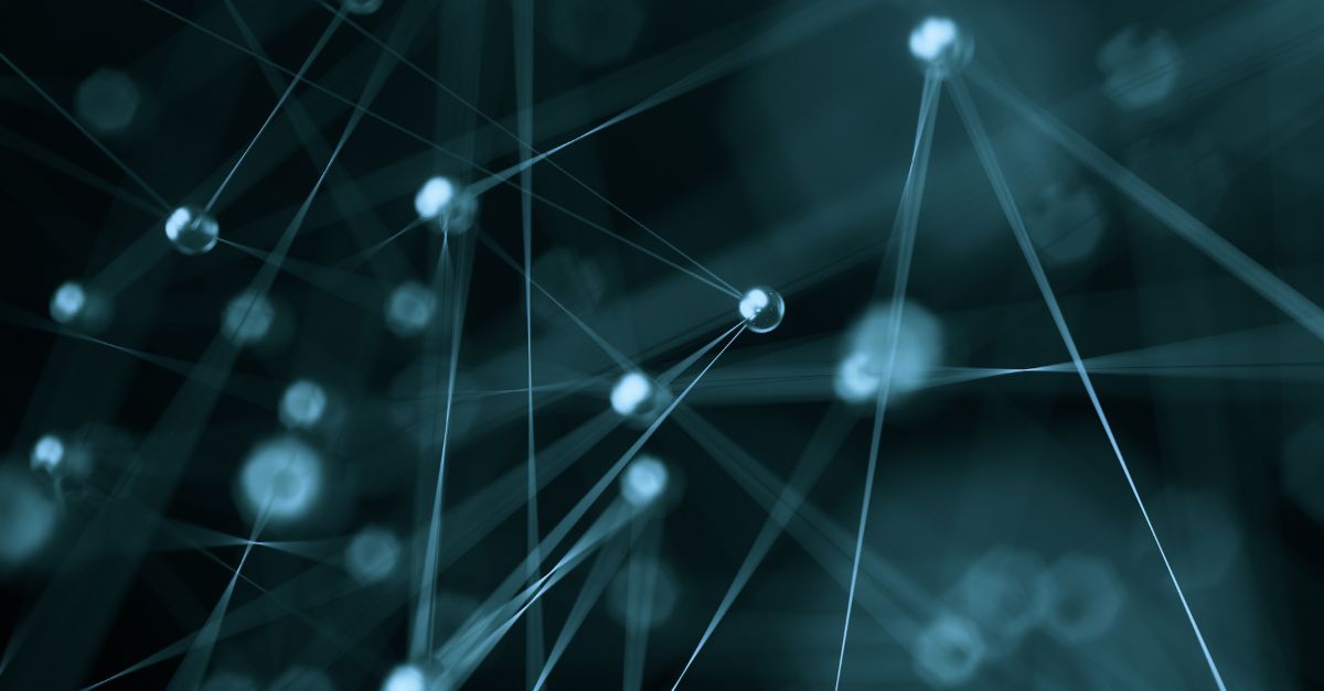 Lines and dots connecting together