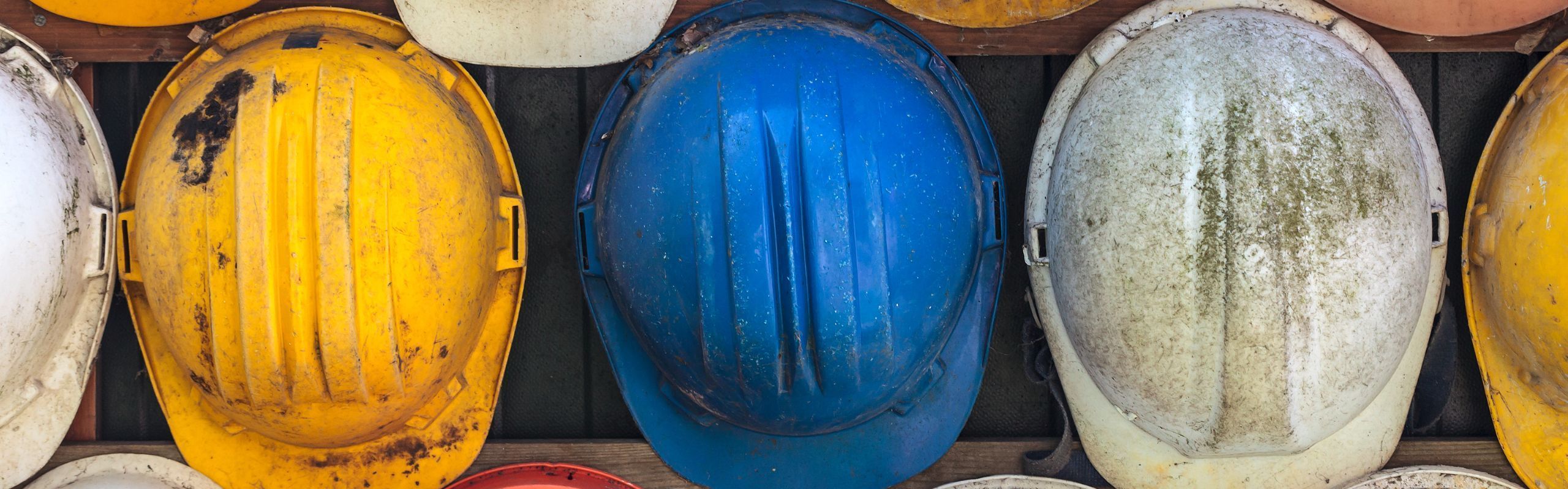 Image of construction worker hardhats