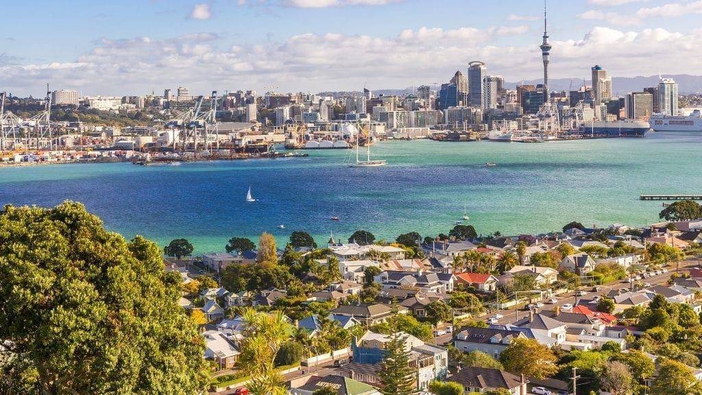 Auckland city aerial view - Fragomen office