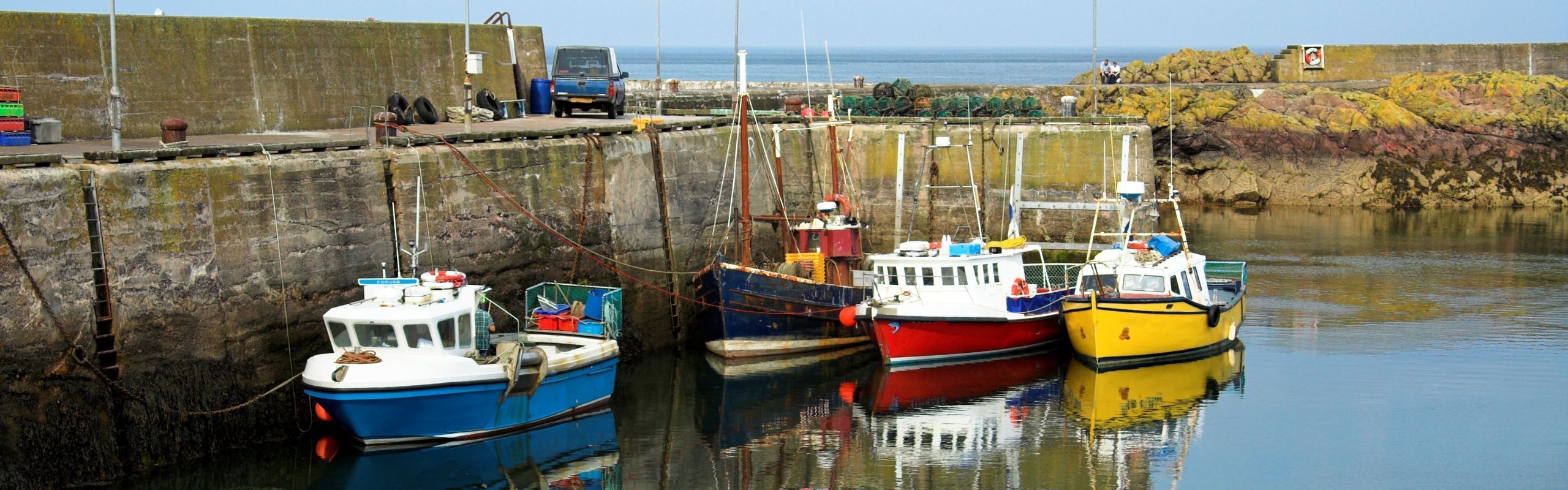 Image of fishing boats in Scotland