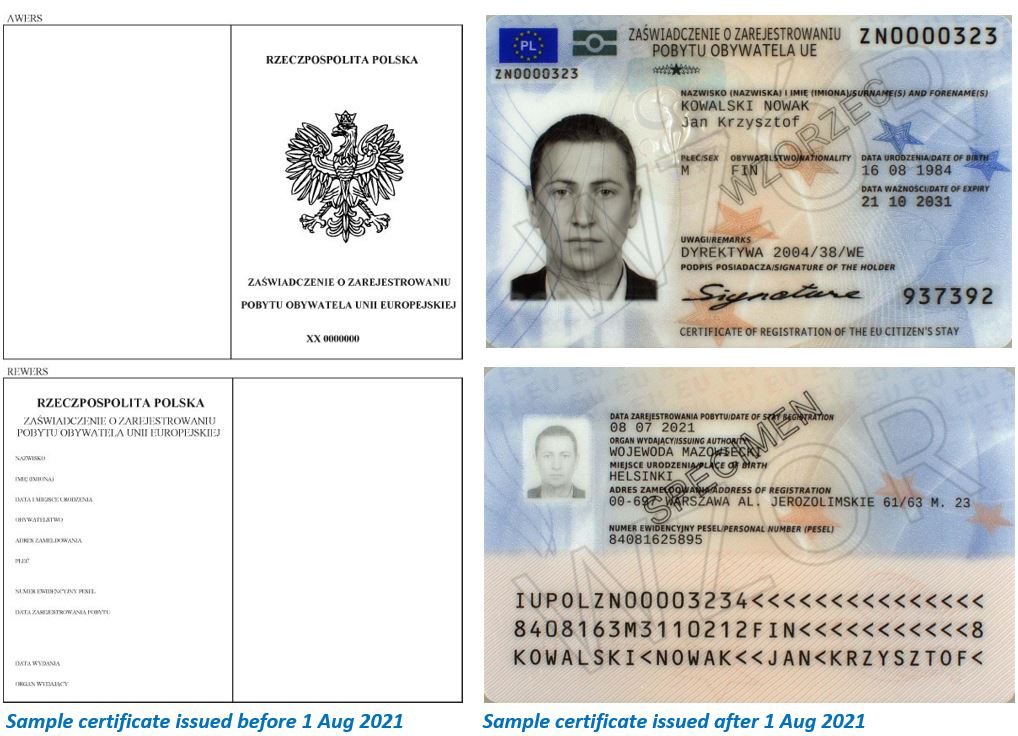 EU Citizens in Poland: Register or Replace Your Certificate Before 3 August 2026