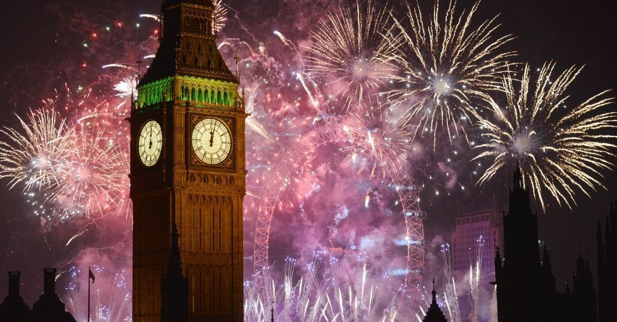 London fireworks scape