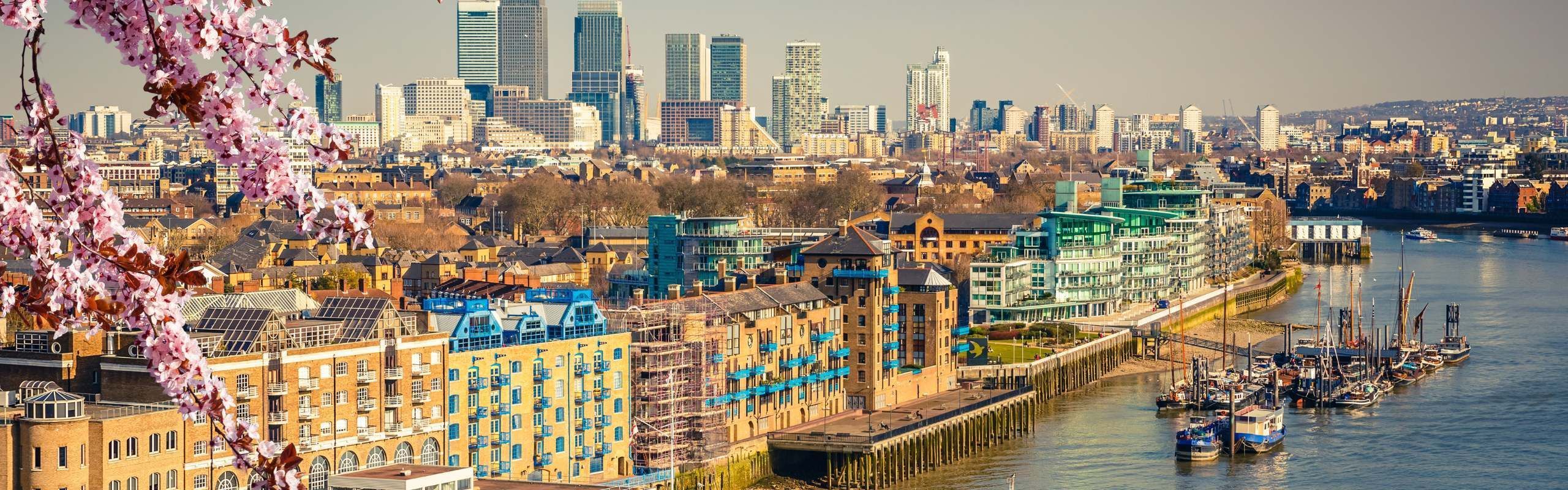 London city in spring